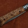 Кастомные накладки для ножей OPINEL 10. Карельская береза