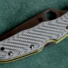 Кастомные накладки для ножей Spyderco ENDURA silver twill